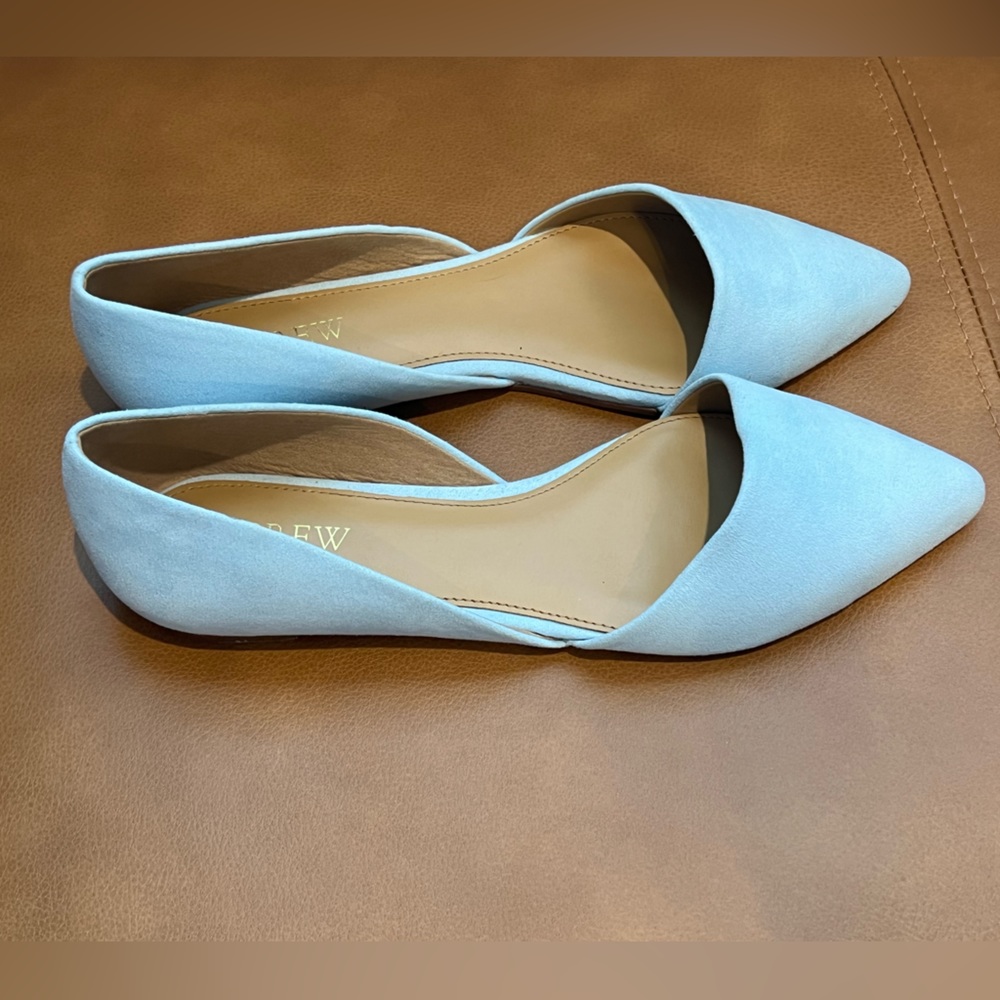 JCREW  Zoe sueded d'Orsay flats - new without tags size 7